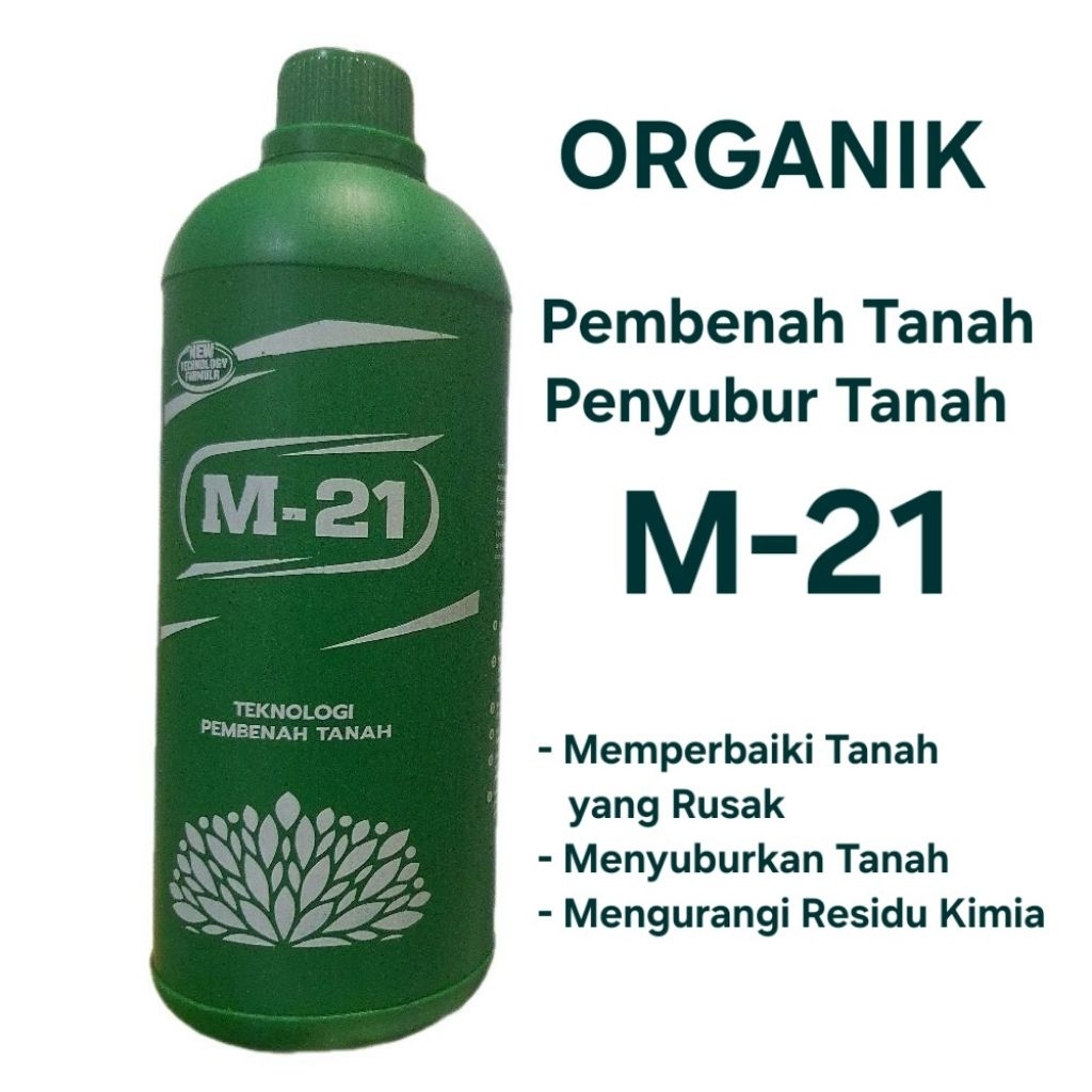 M-21 EM21 Dekomposer 1 Liter Mikro Bakter Pembenah Tanah Organik Menyehatkan Memperbaiki Menyuburkan