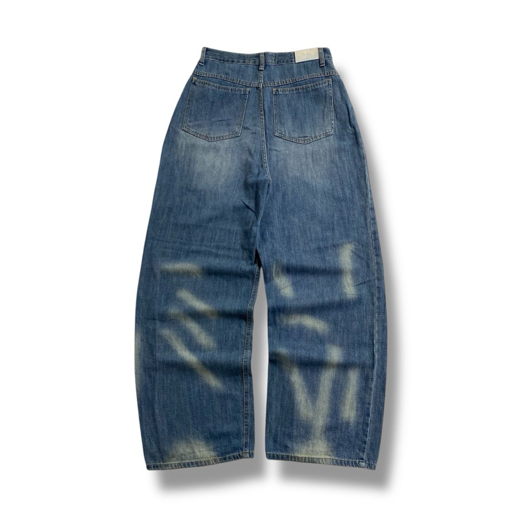 celana baggy jeans biru ootj
