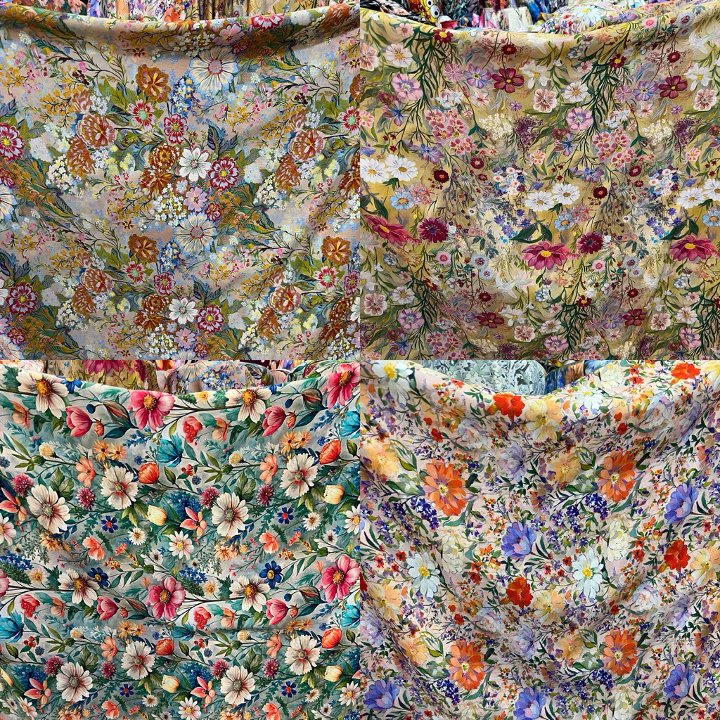 Kain Katun Rayon Viscose Premium | katun rayon | rayon motif | Rayon premium | Daster | Kemeja | Piy