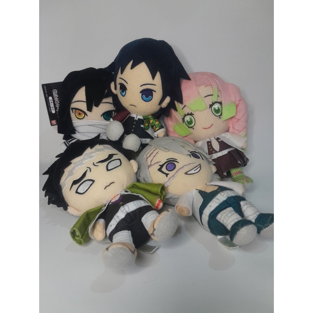 [Official] Boneka Anime Demon Slayer Boneka Plush Tomioka Giyu Sanemi Gyomei Obanai Mitsuri Shinobu 