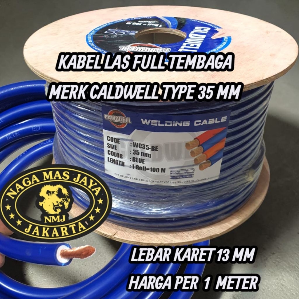 KABEL LAS FULL TEMBAGA 35MM CALDWELL BIRU / KABEL LAS 35MM CALDWELL FULL TEMBAGA