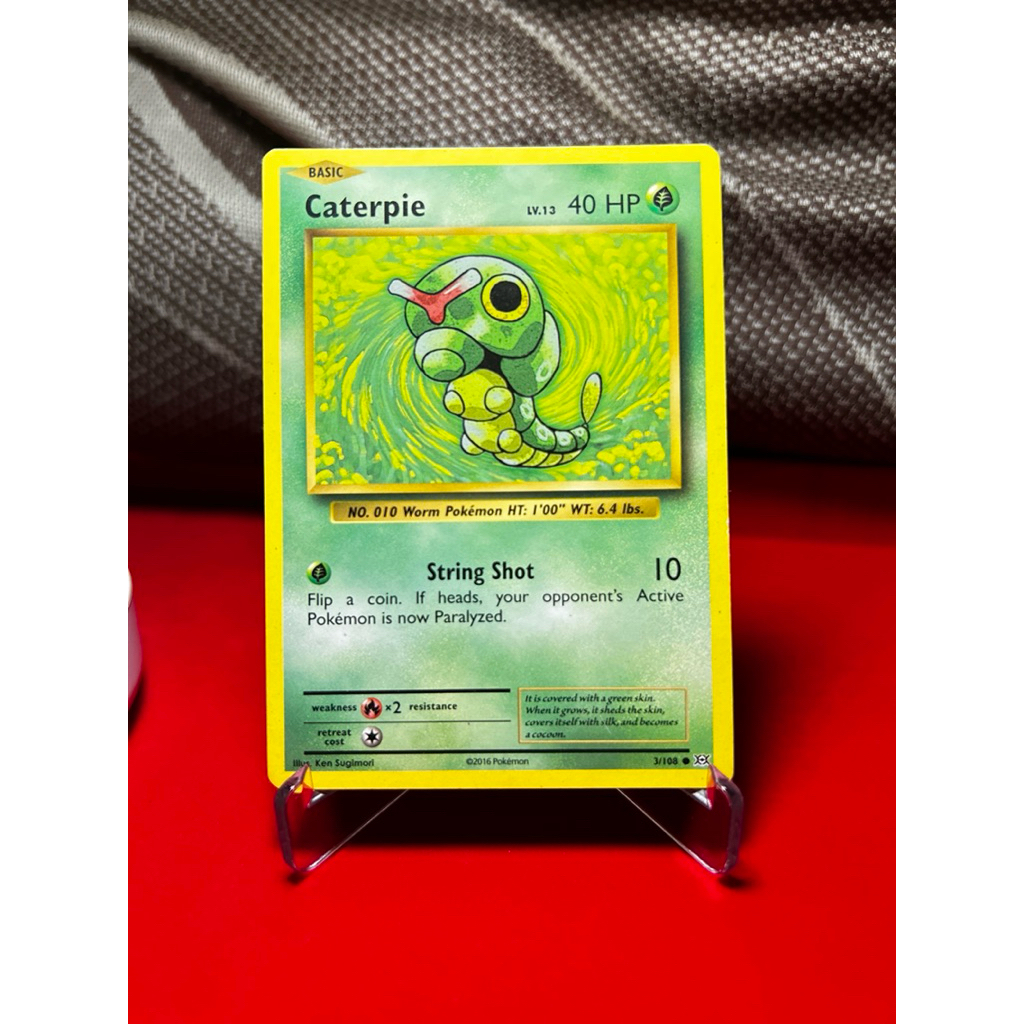 [RARE] Kartu Pokemon TCG Vintage : Caterpie - XY Evolutions (2016)