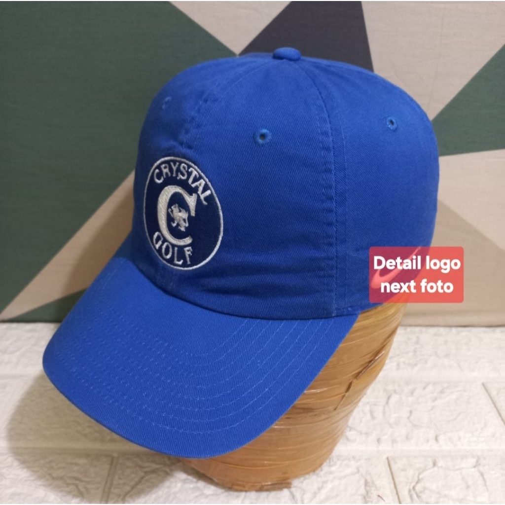 Topi Golf Original Topi Centang Second Biru stok 7111