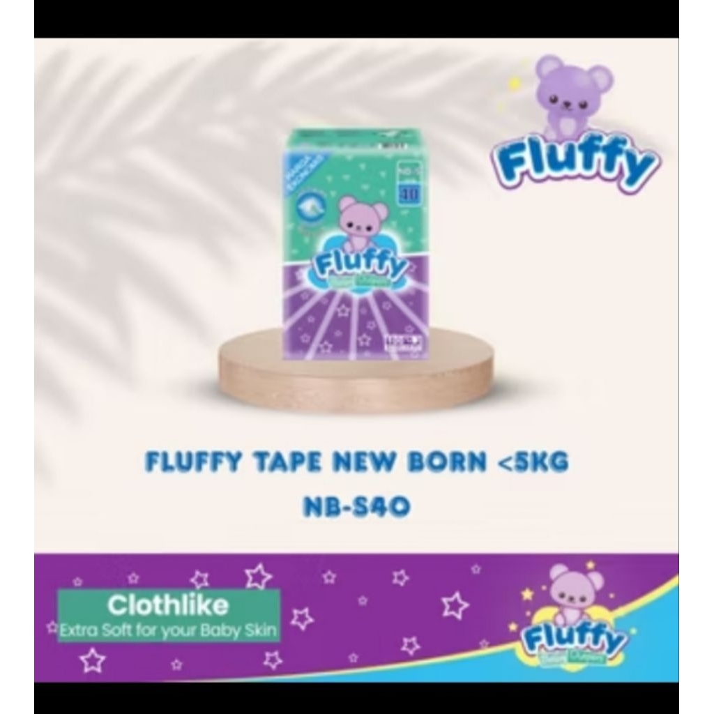 FLUFFY PAMPERS PEREKAT NBS 40 Newborn