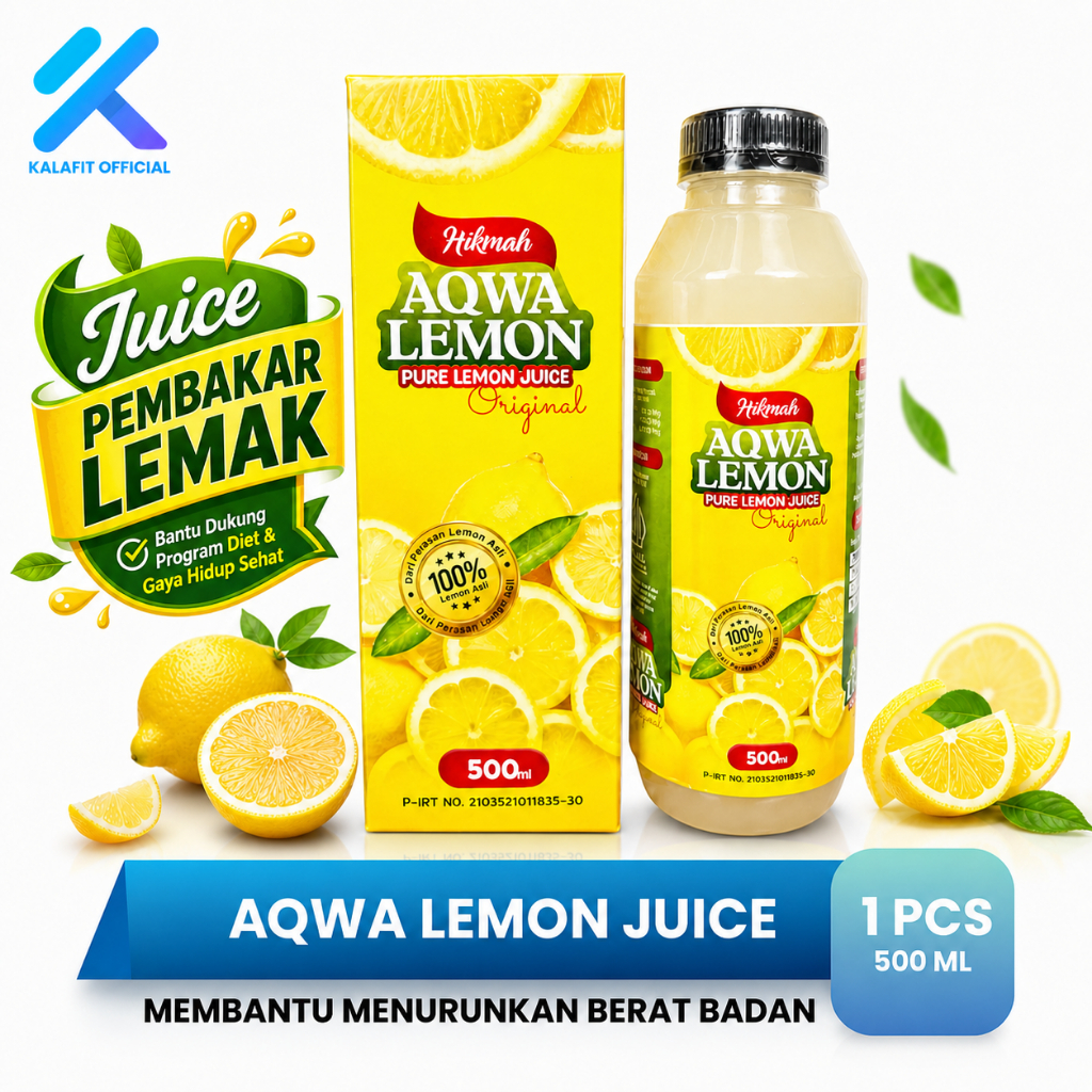 AQWA LEMON Minuman Lemon Diet dan Detox Pelangsing Cuka Lemon 500ML