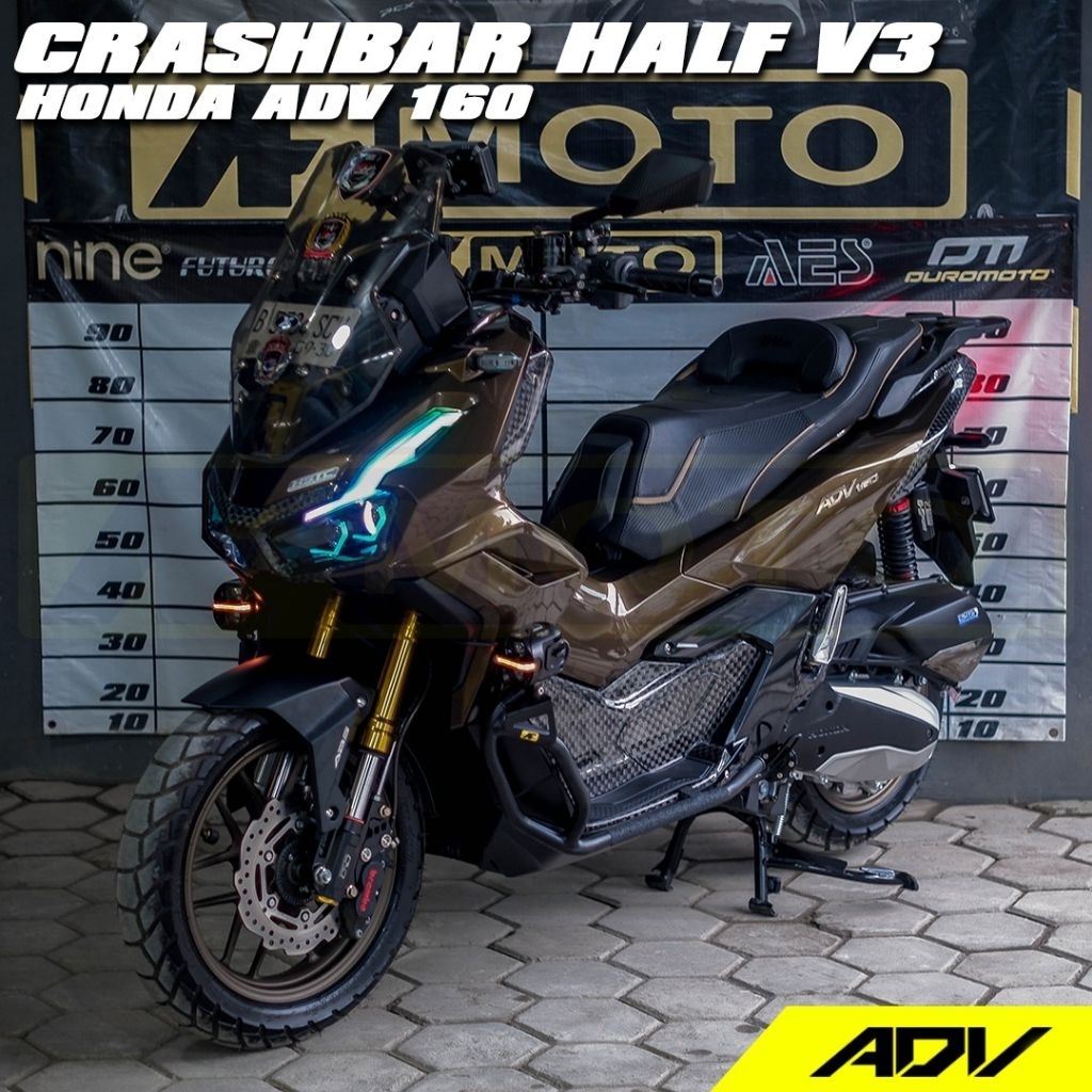 CRASHBAR HALF V3 ADV 160 ROADSYNC
