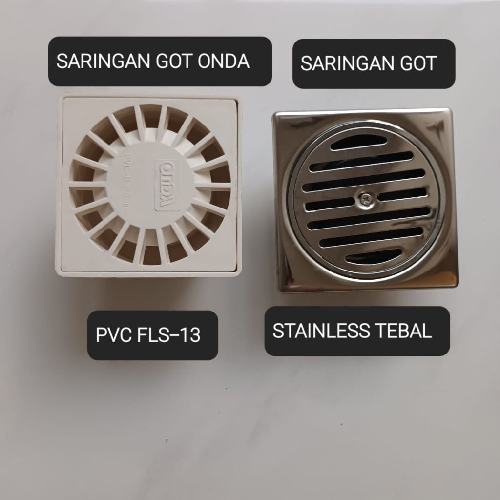 Saringan Stainless air kamar mandi & PVC Onda
