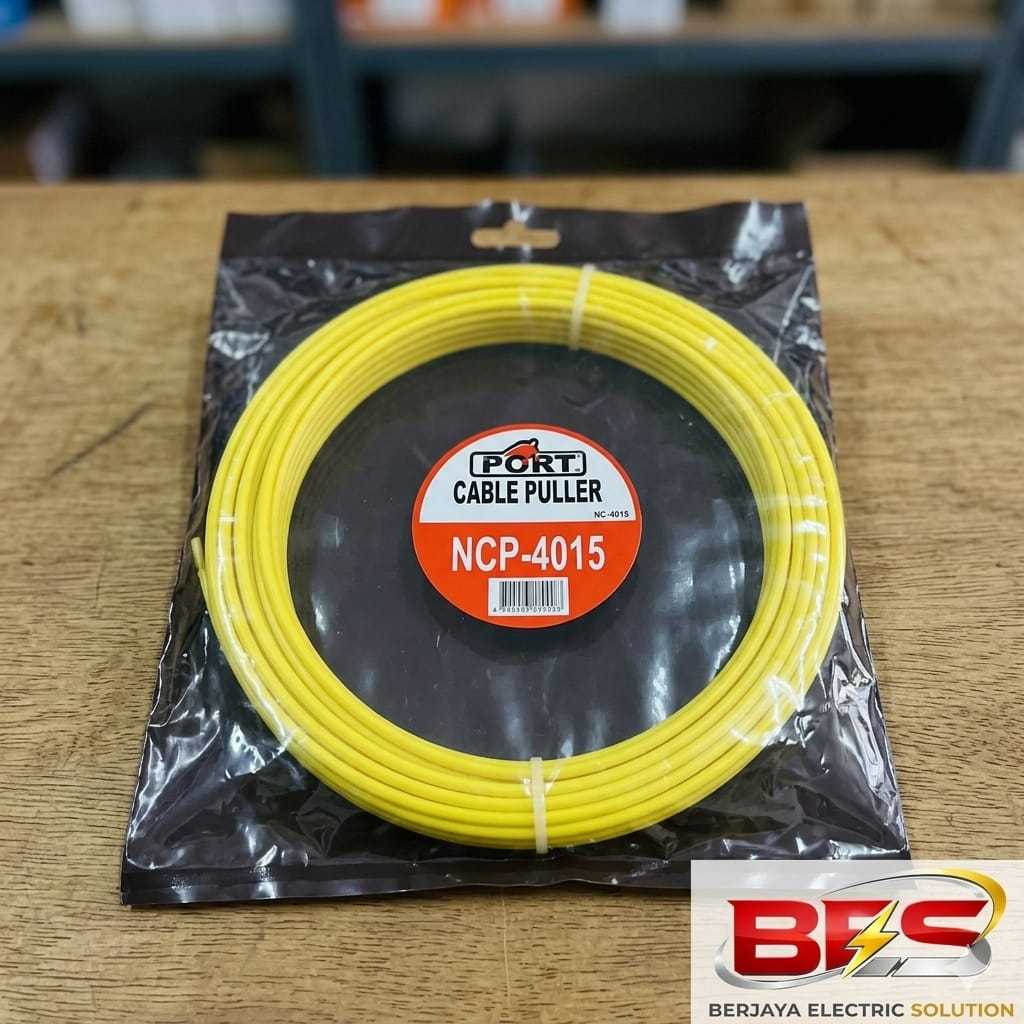 NYLON CABLE PULLER / PENARIK KABEL FORT - 15, 20, 30 meter - Warna Kuning - Murah & Berkualitas
