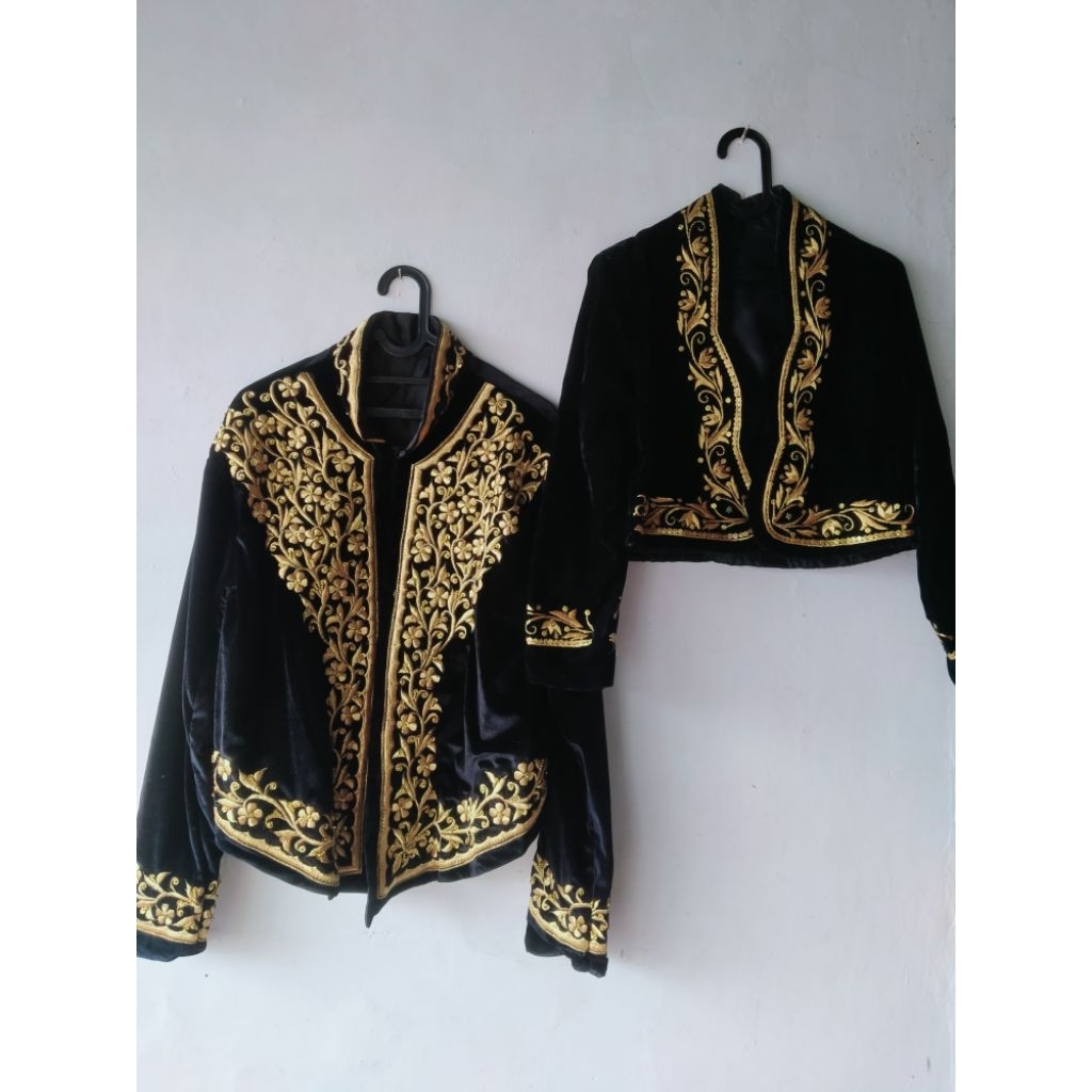 Set Baju Pengantin Jawa Bludru SIZE M (Hitam)