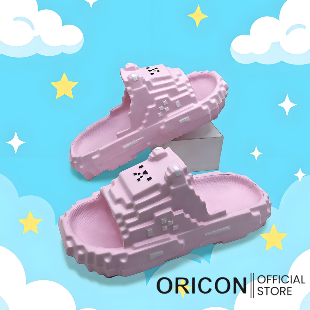 OFFICIAL Sendal Unisex Anak Empuk Anti Slip Minecraft-MC Sandal Anak Motif Minecraft EVA Anti Slip