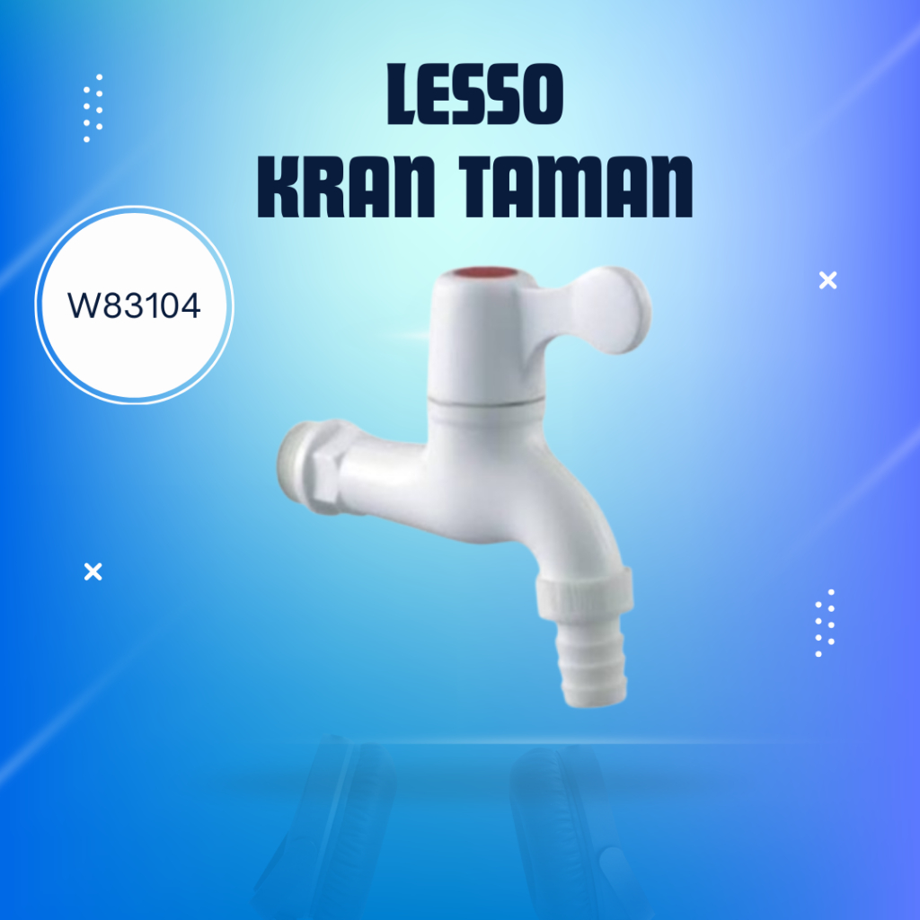 Kran AIR PVC Tembok W83104 Lesso- Kran Taman Lesso