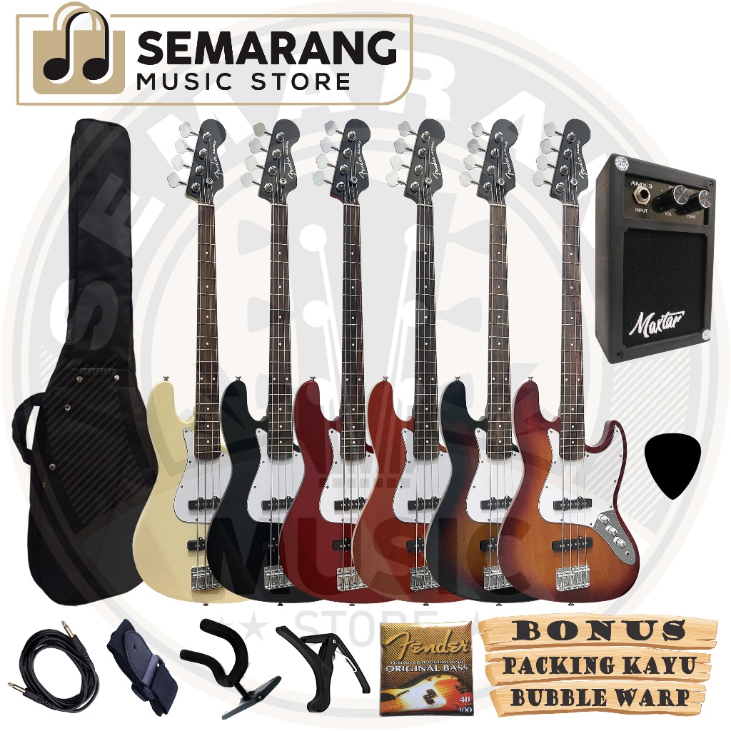 KHUSUS COD Bass Elektrik Fender Jazz Bass Gitar Bass Listrik Fender Jazz Bass