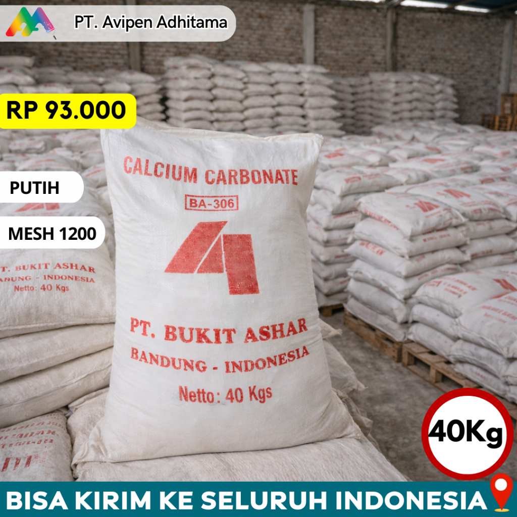 Kalsium Karbonat CaCO3 40 Kg - Mesh 1200 Calcium Carbonate