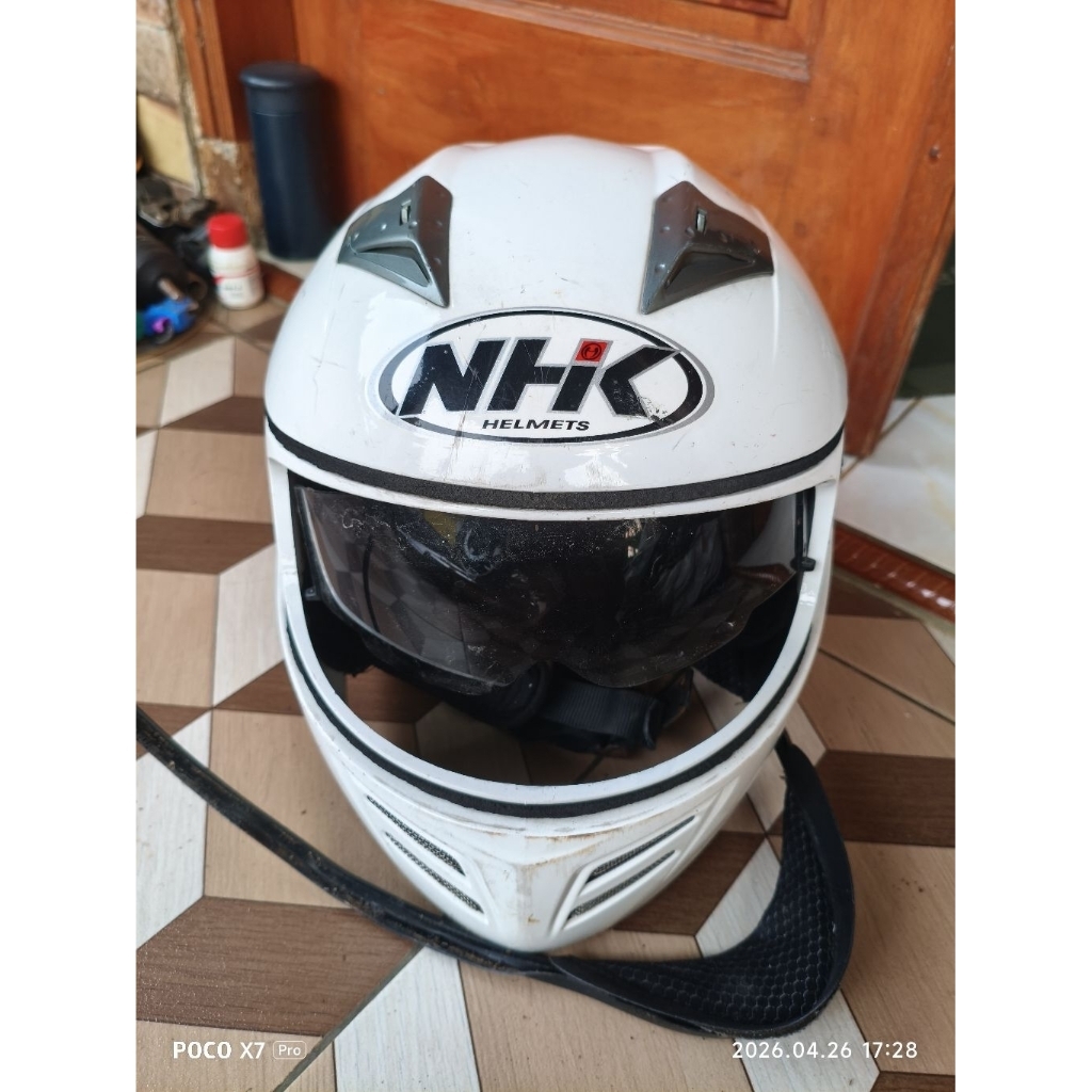 helm helmet NHK full face double visor original second bahan murah