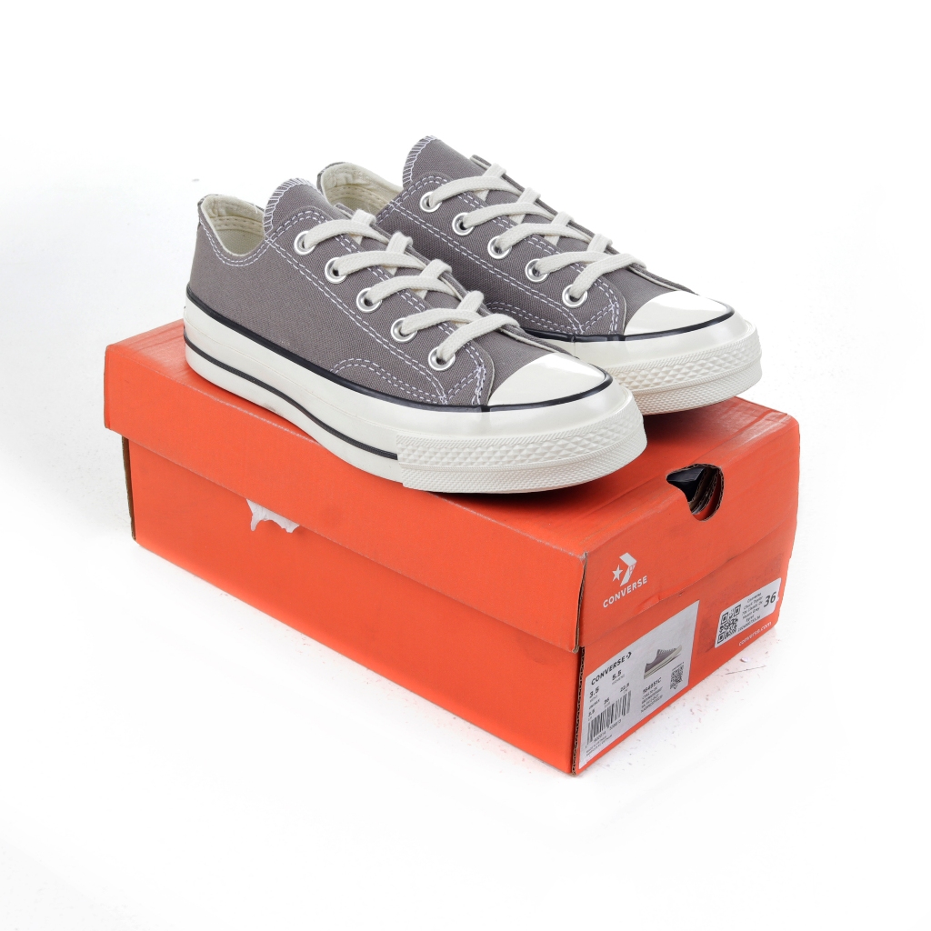 (SLKCK) Sepatu Sneakers Converse Chuck 70s Ox Mason Grey Egret