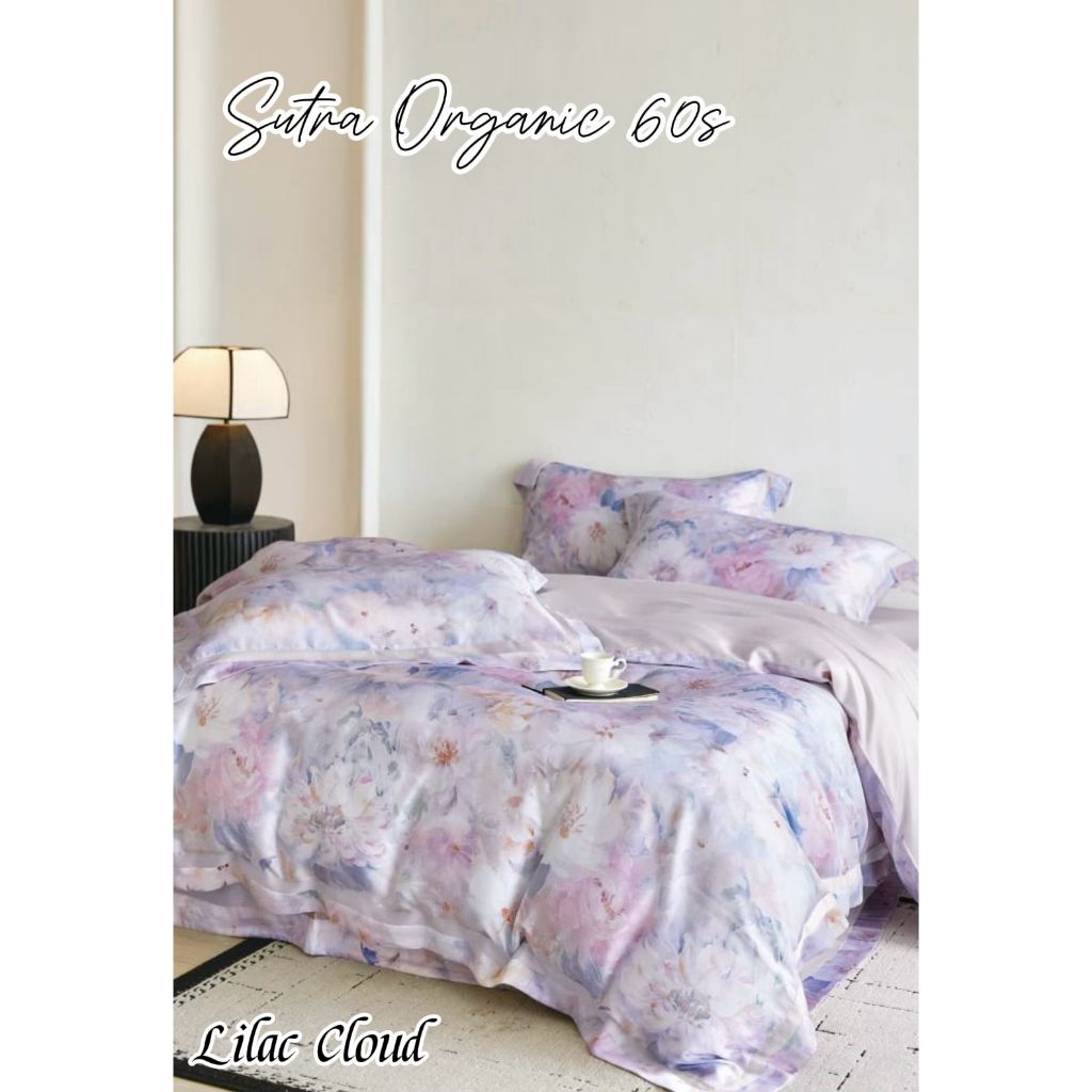 Sprei Set Sutra Organic Serat Bamboo Original 60s / Sprei sutra organic / sprei sutra kingkoil , spr