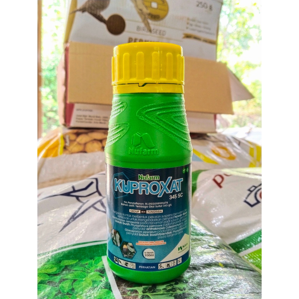 Fungisida Kuproxat 345 SC (200 ml) - fungisida sekaligus bakterisida cair berbahan aktif tembaga oks
