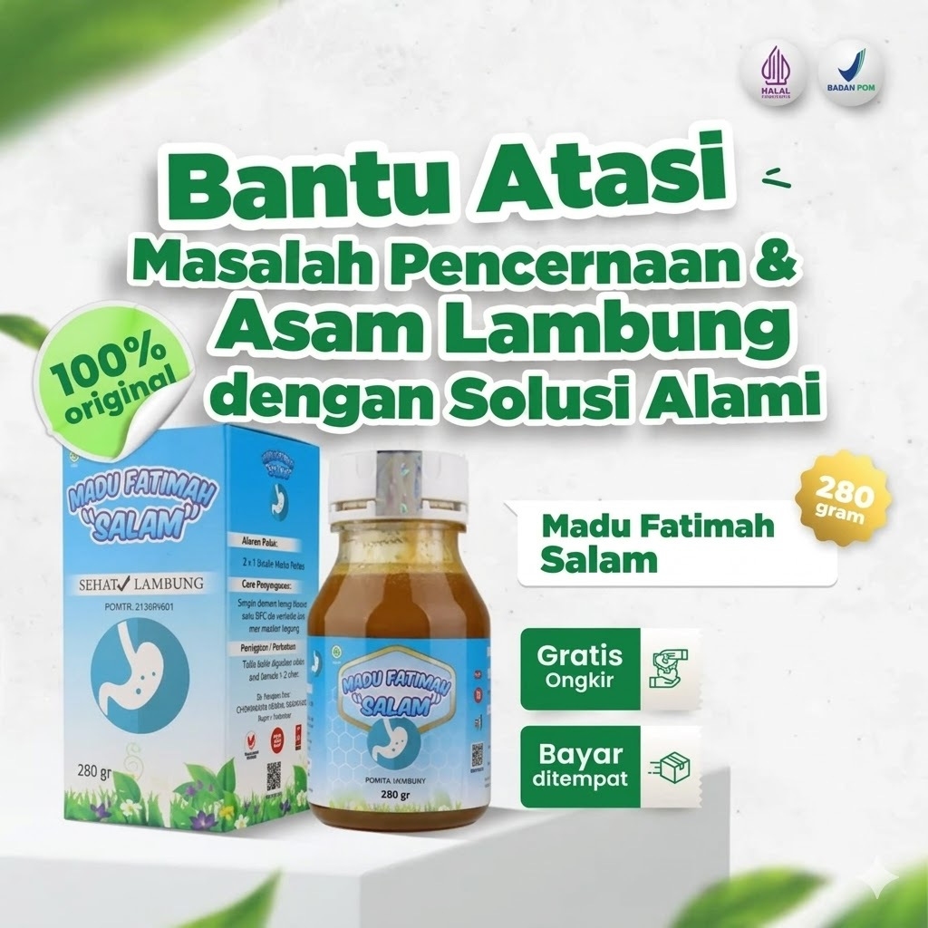 Madu Maag Kronis / Madu Fatimah Salam / Madu Sehat Lambung / Obat Maag Kronis