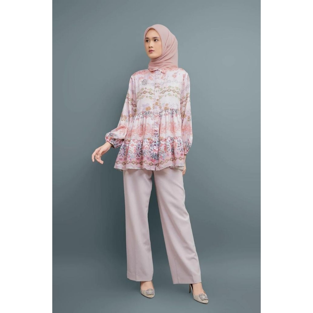 Atasan / Kemeja Nada Puspita - ASHMEERA TIERED SHIRT - PINK (M)