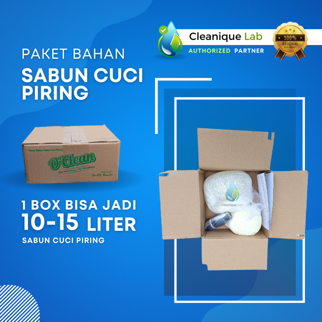 Bahan Sabun Cuci Piring Curah O'Clean | Paket Sabun Cuci Piring | Biang Sabun Cuci Piring Jadi 15 Li