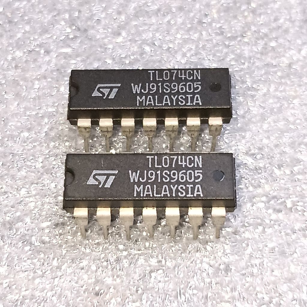 IC TL074CN | TL084CN Quad Op-Amp Original STMicroelectronics Malaysia | White Marking NOS