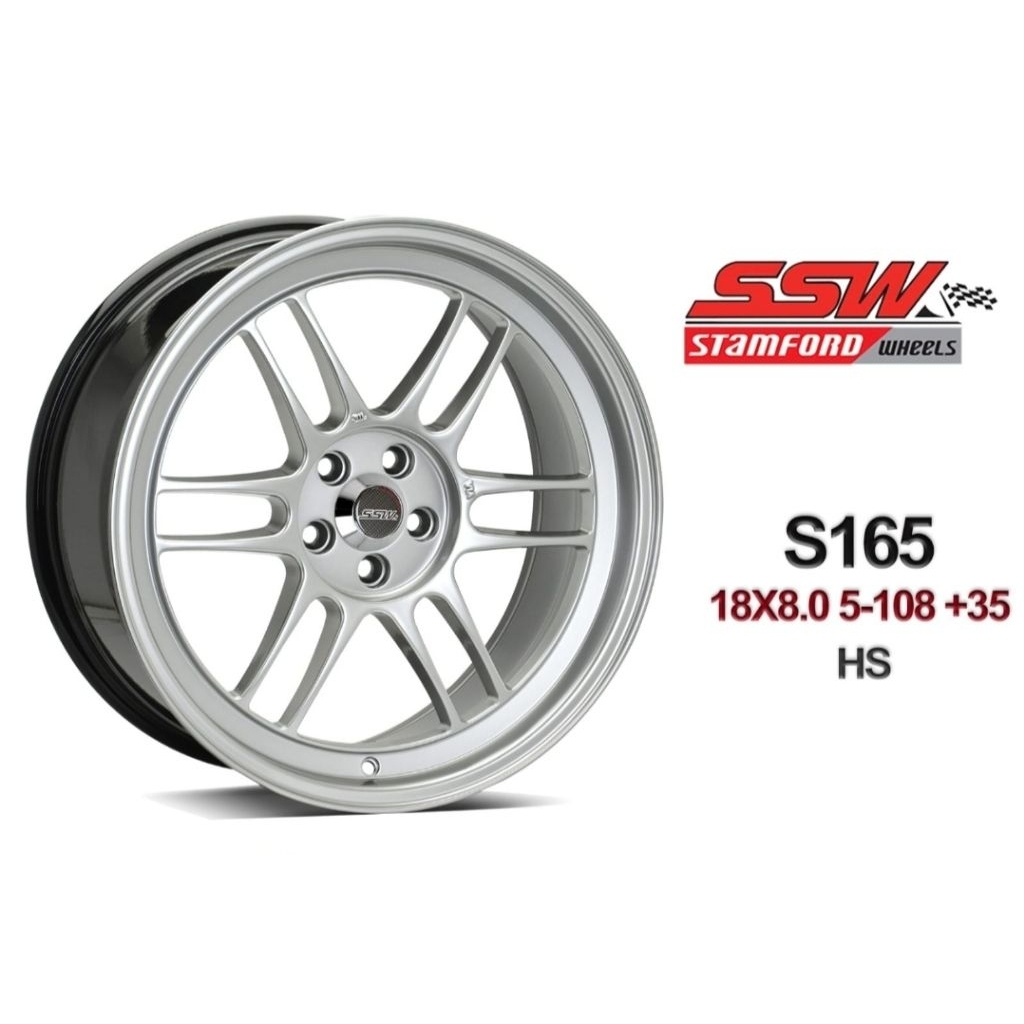 Velg SSW S165 R18x8.0 Pcd 5x108 ET35 BK