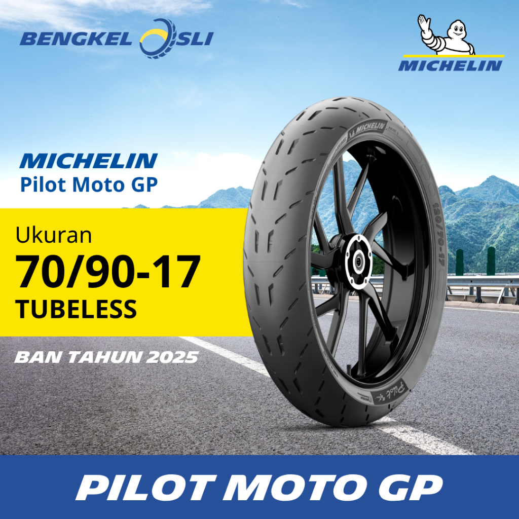 (BAN TAHUN 2025) Ban Motor MICHELIN PILOT MOTO GP Ring 17 70/90-17 Tubeless (TL)