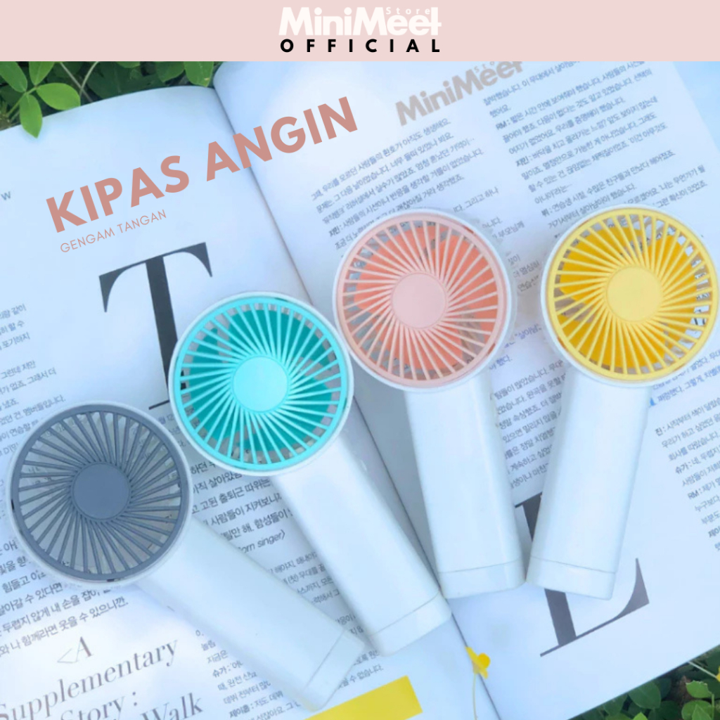 Kipas Angin PORTABEL Genggam ukuran Kecil Baterai dan bisa Di Cas
