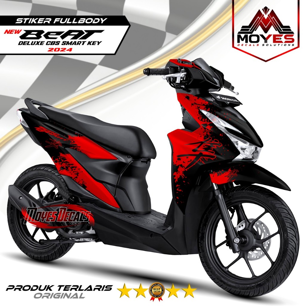 Stiker Full Body Beat 2024 2025 New - Decal full body Variasi Skotlet Beat Deluxe NEW 2026