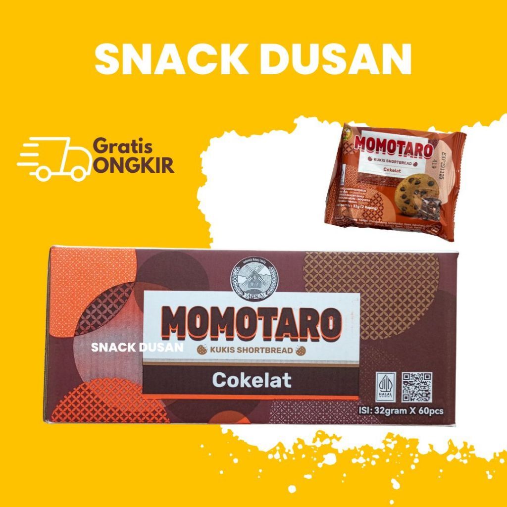 [DUS] 1 DUS ISI 60 PCS MOMOTARO COOKIES