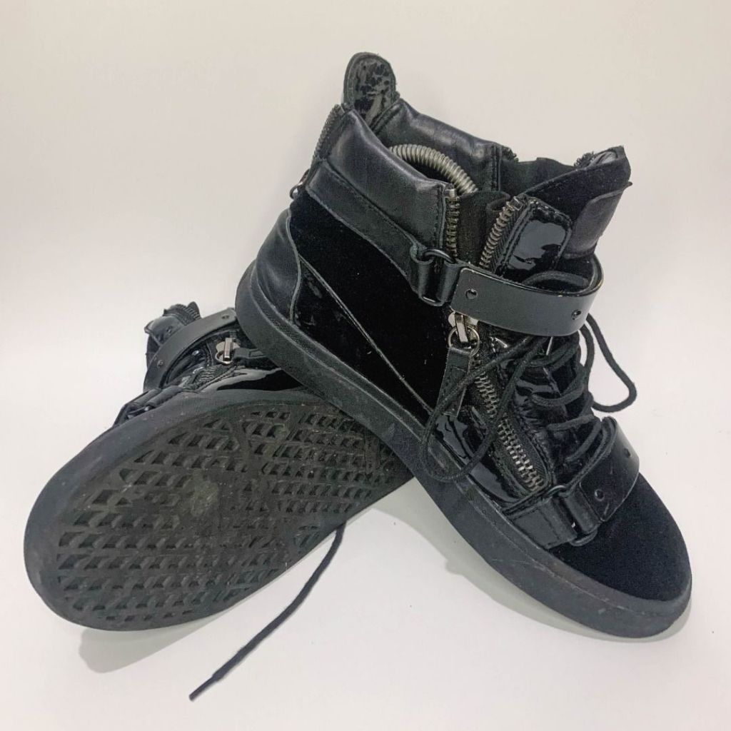 Giuseppe Zanotti zip-up high-top sneakers Black