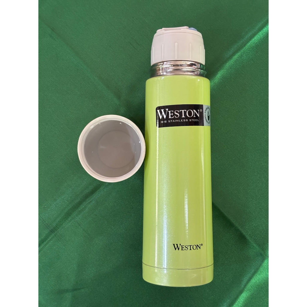 WESTON, Tumbler, Botol Minum Stainless Steel Green dengan Tutup Cup