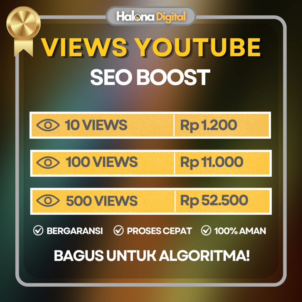 SEO Youtube View Organik - View Youtube Organik Aman - PROMO