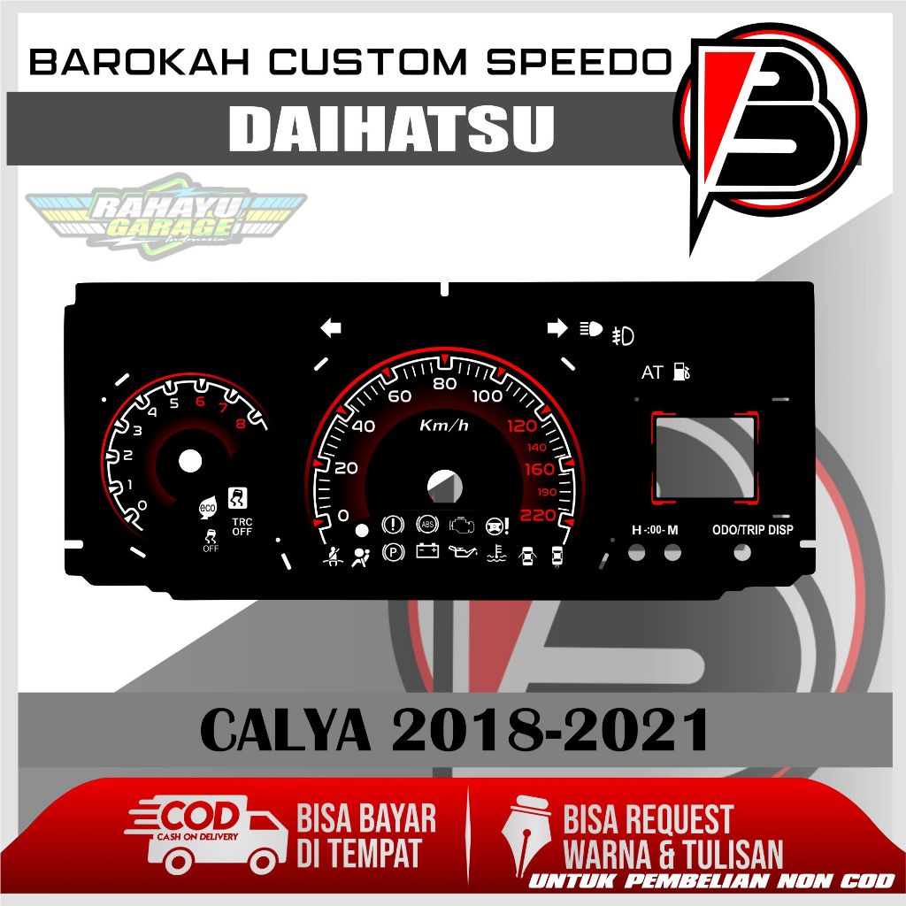 PAPAN SPEEDOMETER CUSTOM TOYOTA CALYA