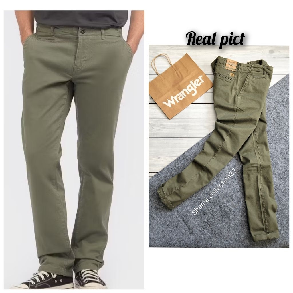 WRANGLER CHINO 100% ORIGINAL STORE SIZE 30-38 SLIM FIT