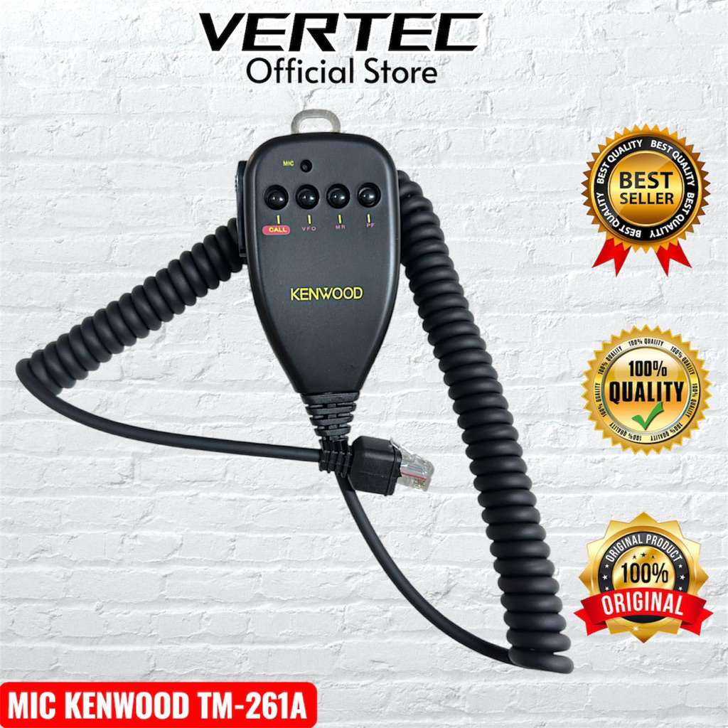 Mic Rig Kenwood TM261 TM251 TM271 TM281 TM471 TK768 MC45 PTT Extramic Handmic Microphone Mikrofon TM