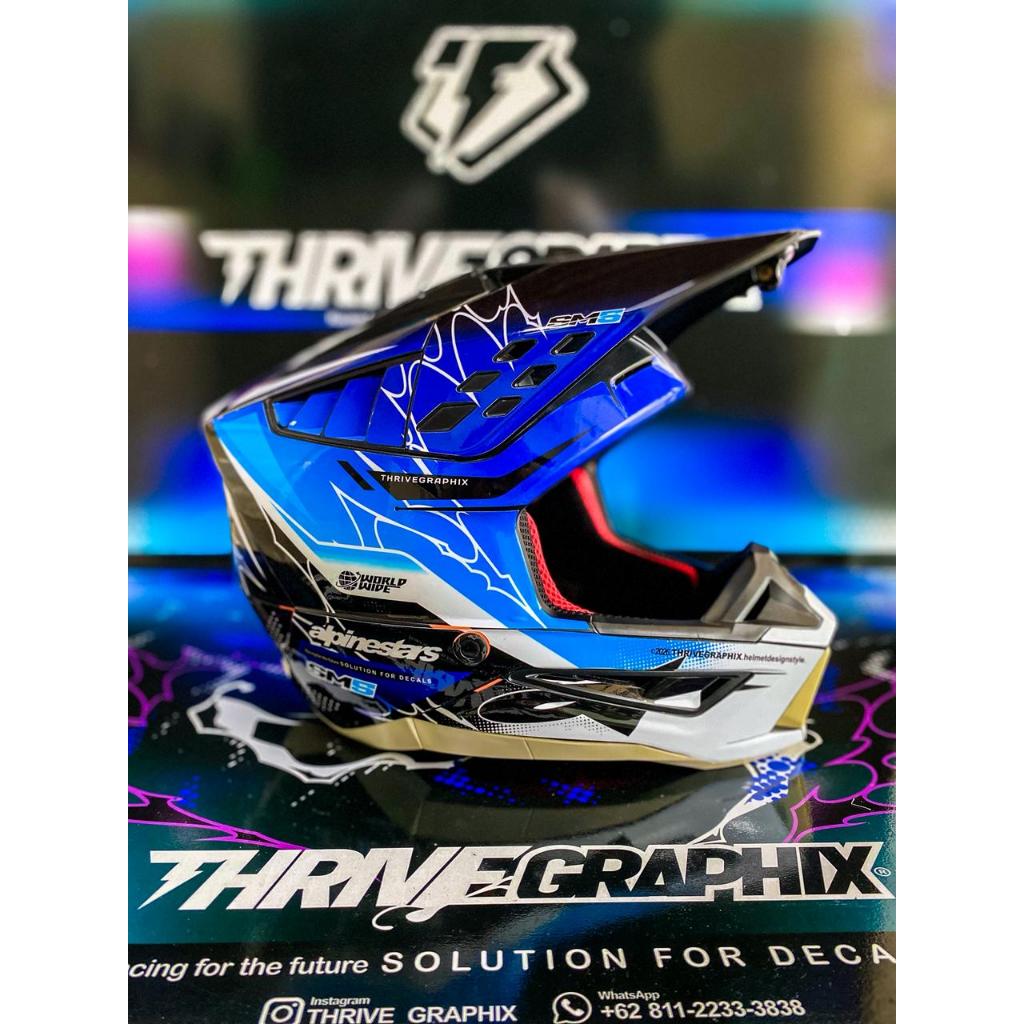 DECAL STICKER HELM AIROH SM5