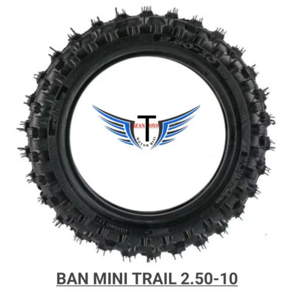 Ban Luar Mini Trail Junkai 2.50-10 Ukuran 10 Inch dengan Motif Offroad Pacul
