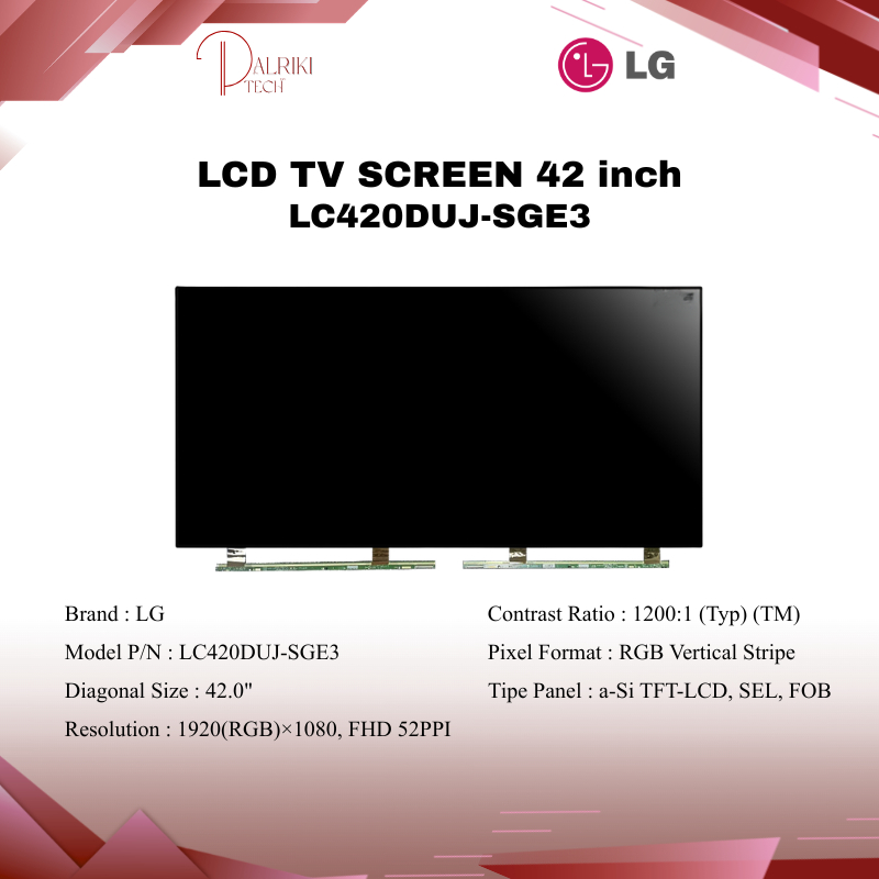LG LCD TV SCREEN 42" Inch LC420DUJ-SGE3