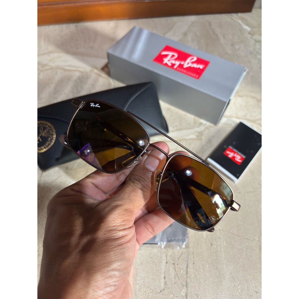 kacamata ray-ban RB 3715 usa sz 58 full brown