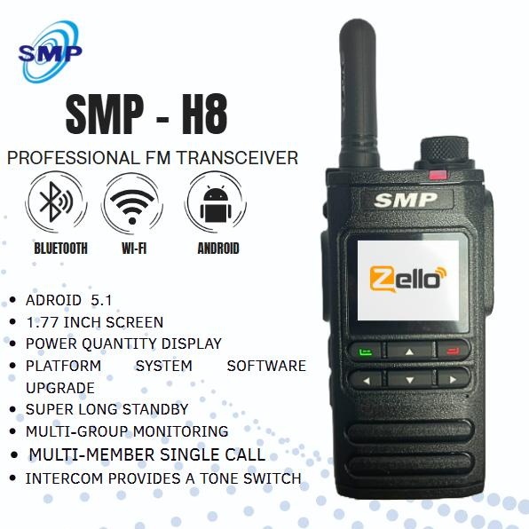 Ht POC SMP H8 4G jarak 5000 km ht android poc global walkie talkie zello h 8