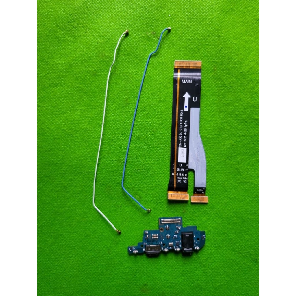 fleksibel  antena papan pcb charger samsung a52s ori copotan