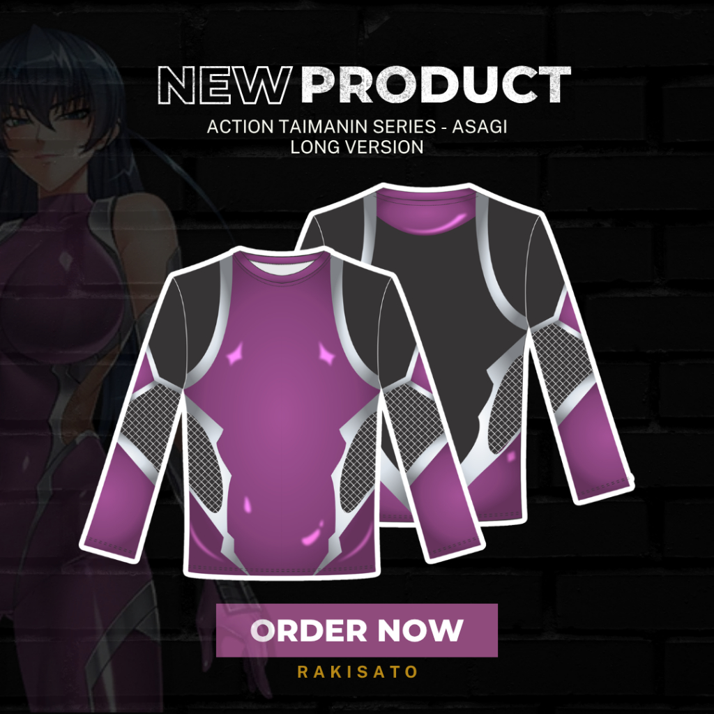 [Pre Order] Action Taimanin - Kaos Jersey Unik, Long