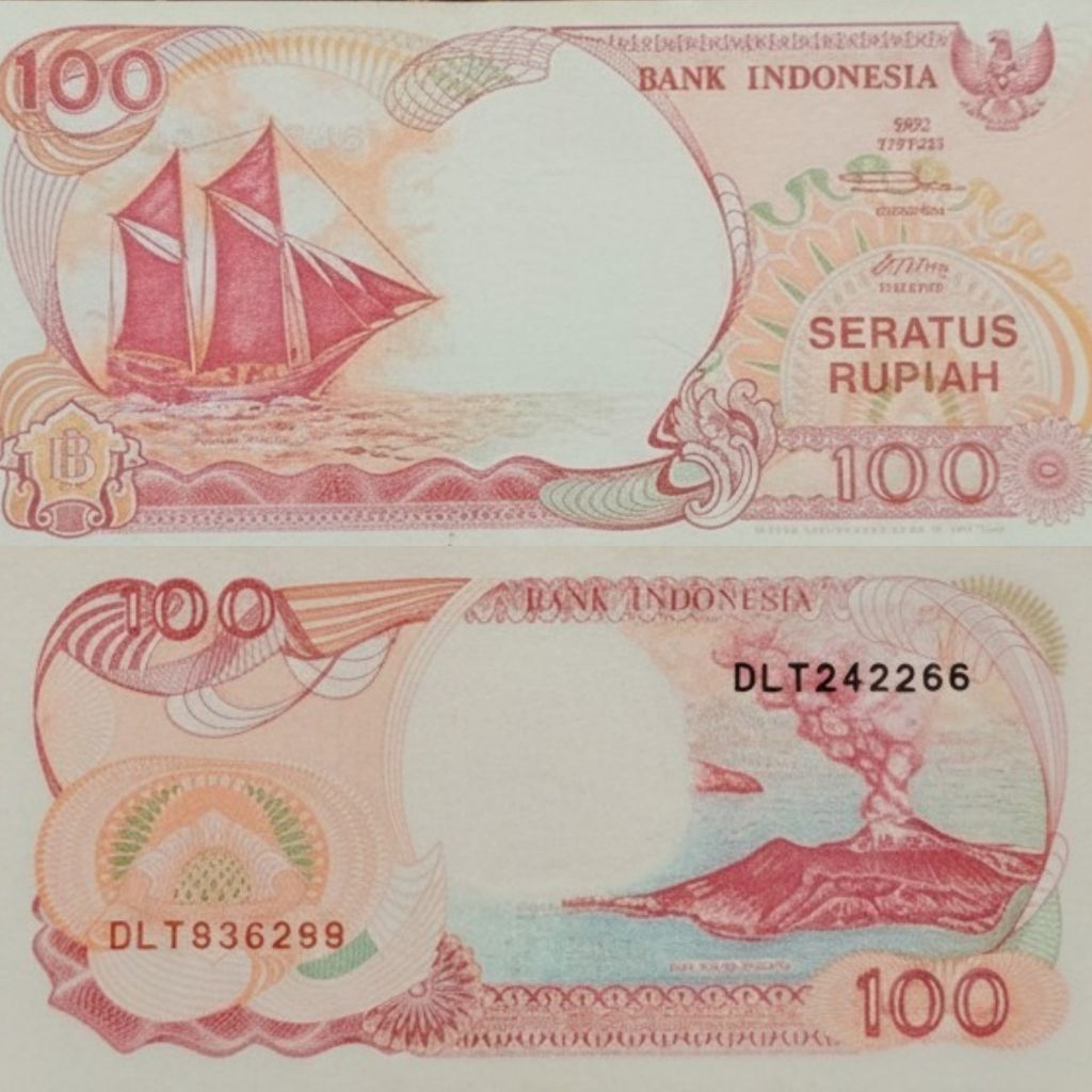 ASLI... Uang lama uang kuno indonesia perahu pinisi