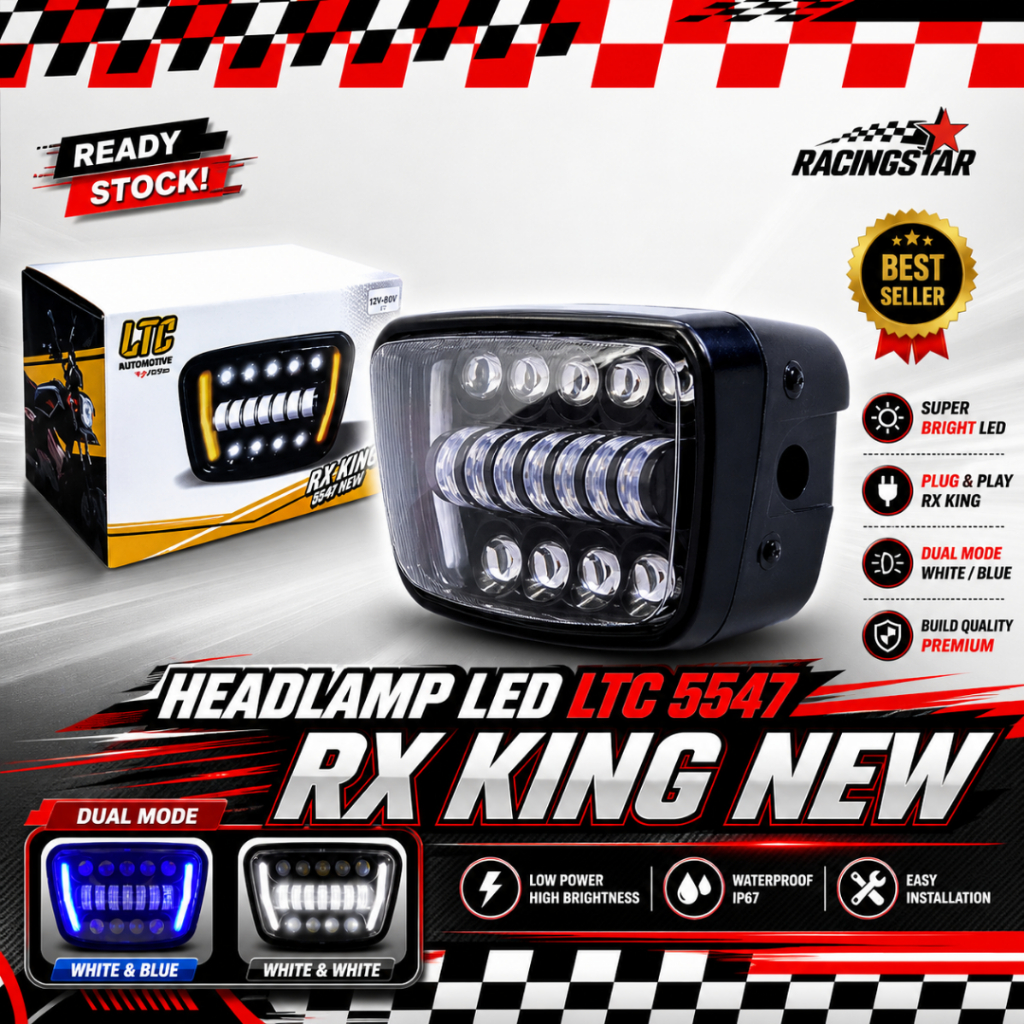 " LTC " Headlamp 5547 RX king new lampu tembak sorot