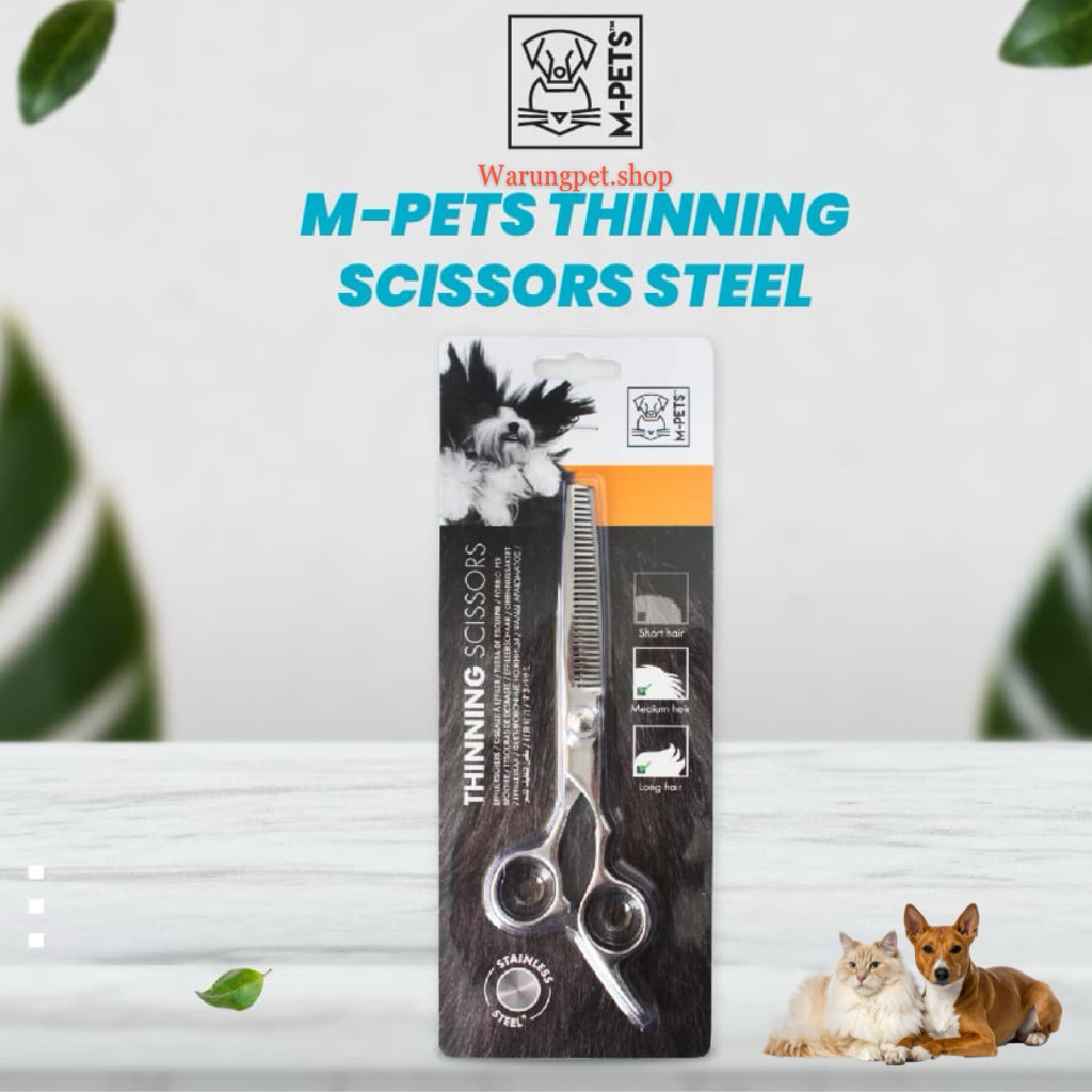 Gunting Grooming Rambut Sasak Anjing - Gunting Cukur Hewan - Mpets Scissors Stell