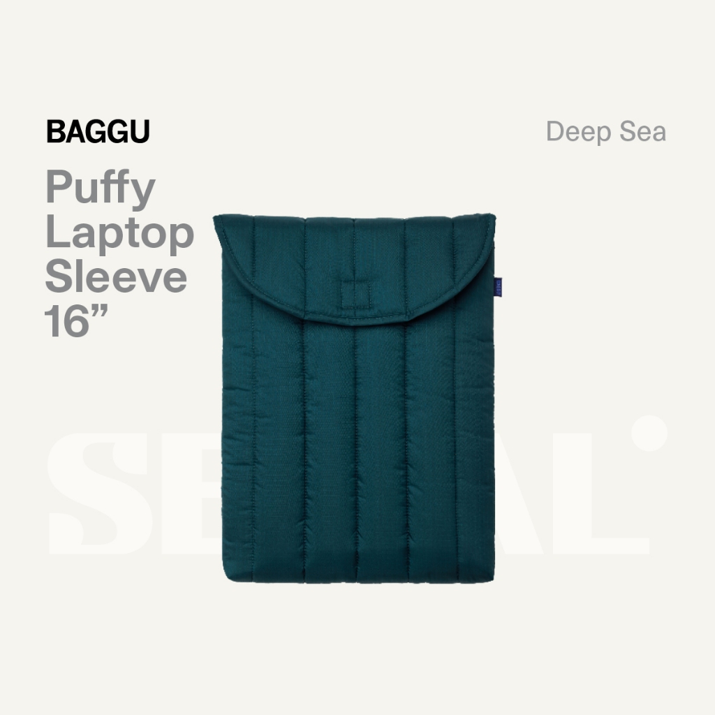 BAGGU - Puffy Laptop Sleeve 16" - Deep Sea