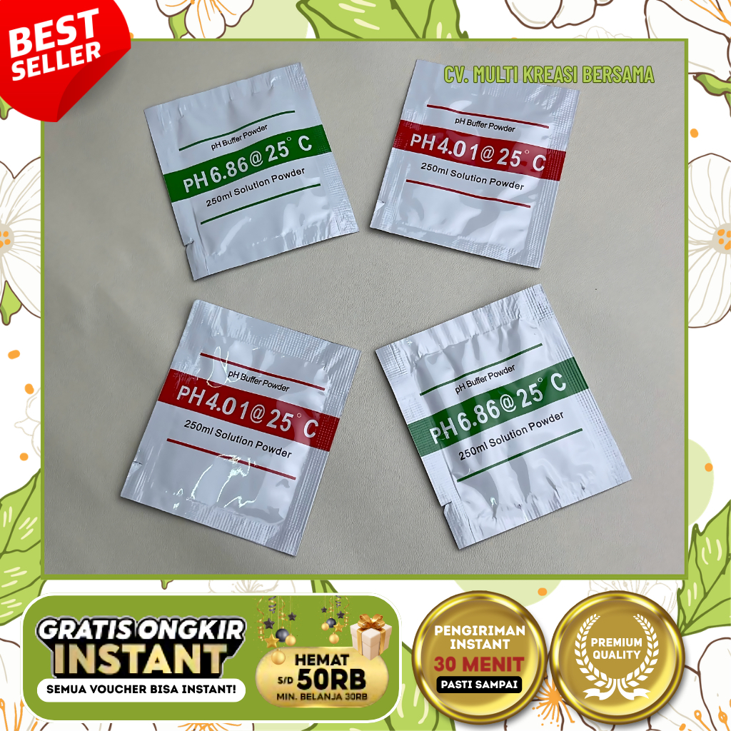 PH BUFFER POWDER 4.01 & 6.86, SERBUK KALIBRASI PH METER, PH CALIBRATION POWDER