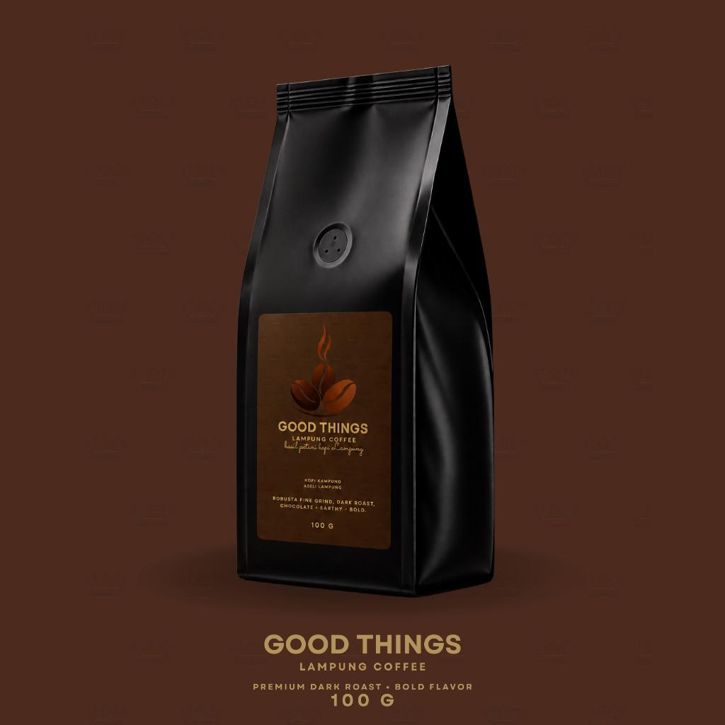 Kopi Robusta Lampung Premium Dark Roast 100g - GOOD THINGS