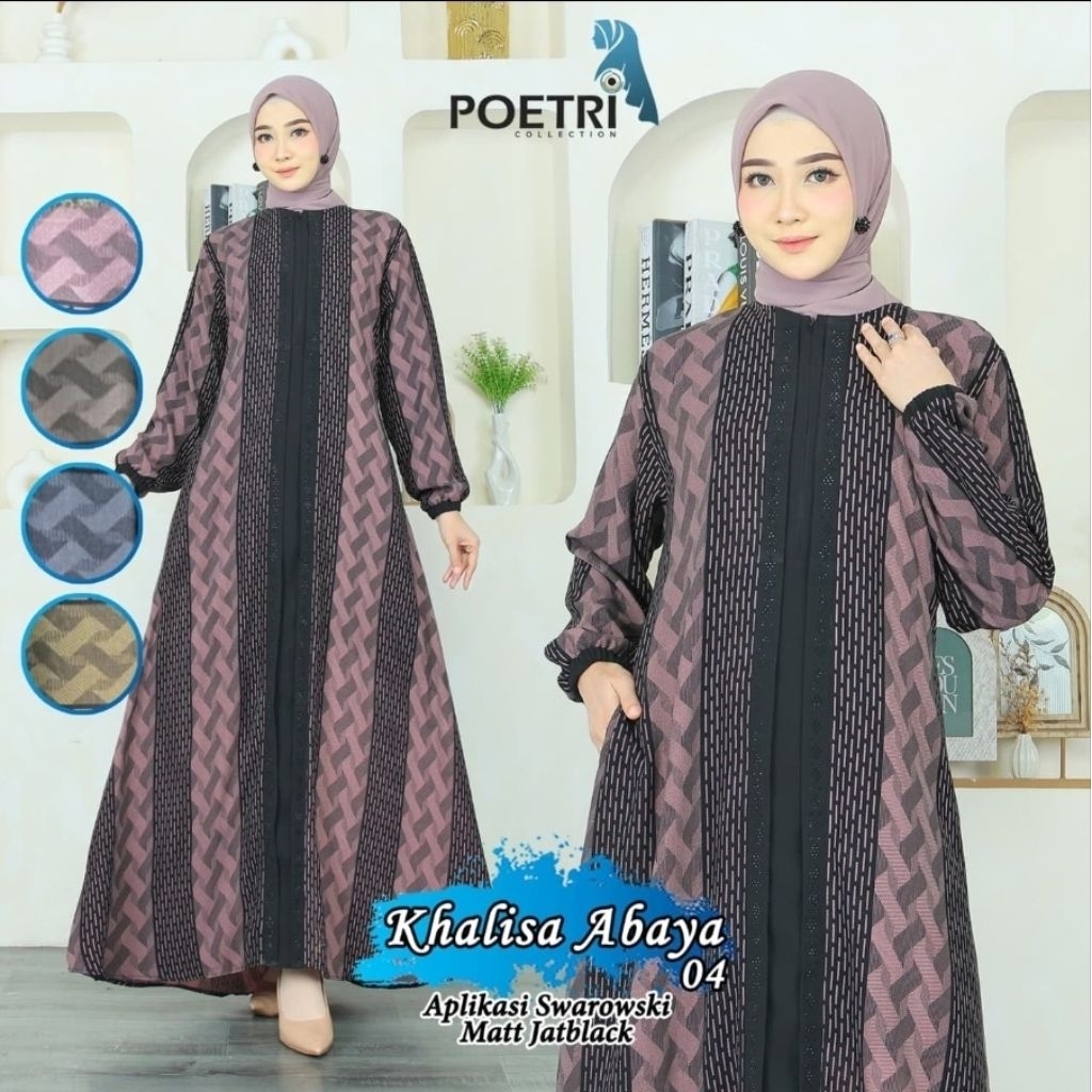 Gamis Jetblack Mix Swaroaky Poetri Collection